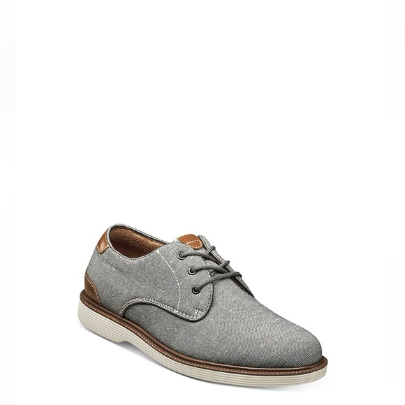 Florsheim Boys' Highland Jr. Canvas Plain Toe Oxfords in 4.5 - Picture 6 of 6